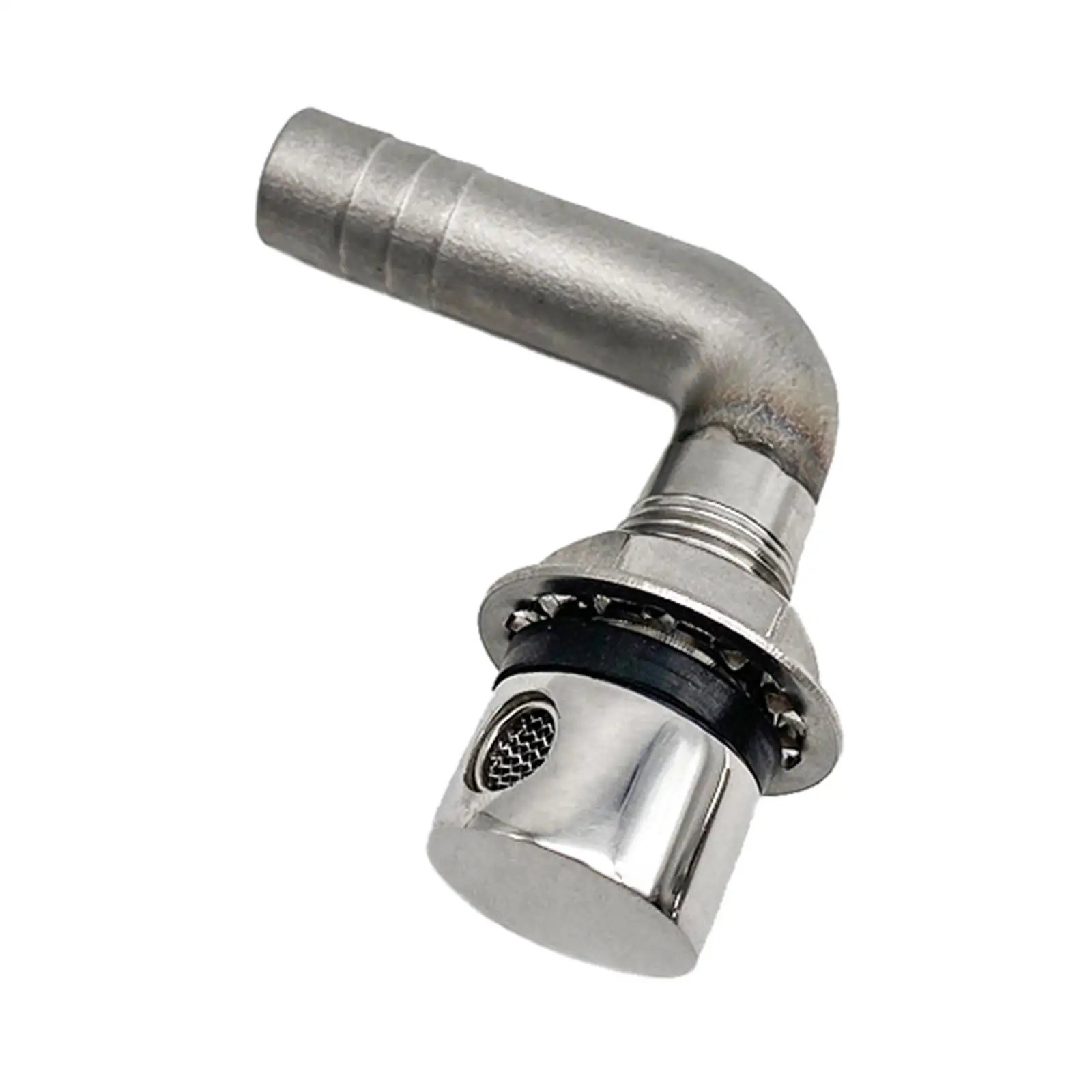 Flush Mount Fuel Tank Vent Fitting for Boat Gas Tank Stainless Steel Yacht Hardware Accessory for 5 8 Inch Hose