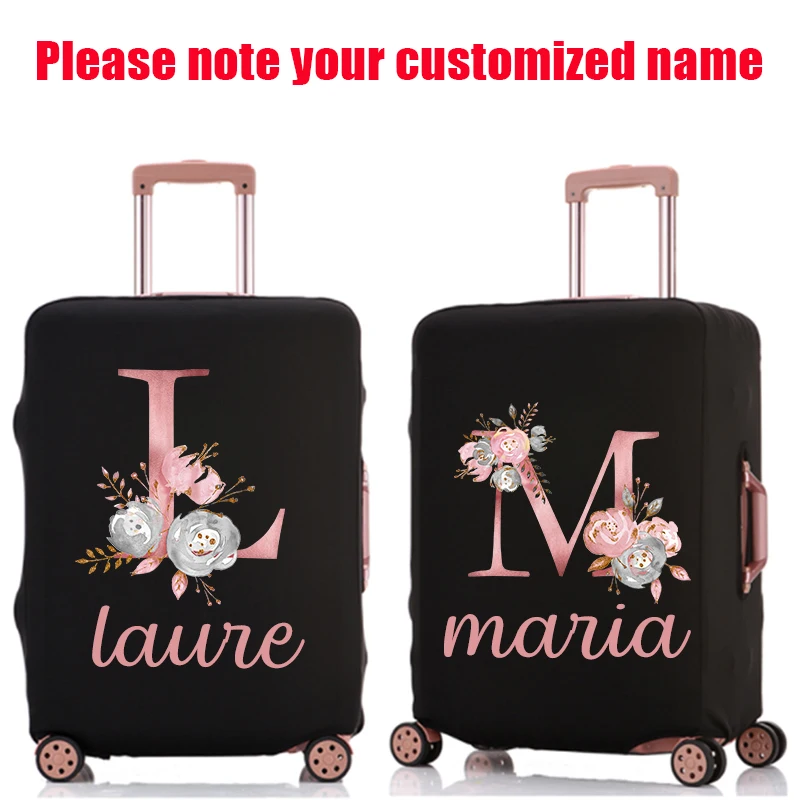 

Custom Name Luggage Protective Cover Dust Cover Anti-Scratch Portable Suitcase Case Personalize Travel Accessories Luggage Cover