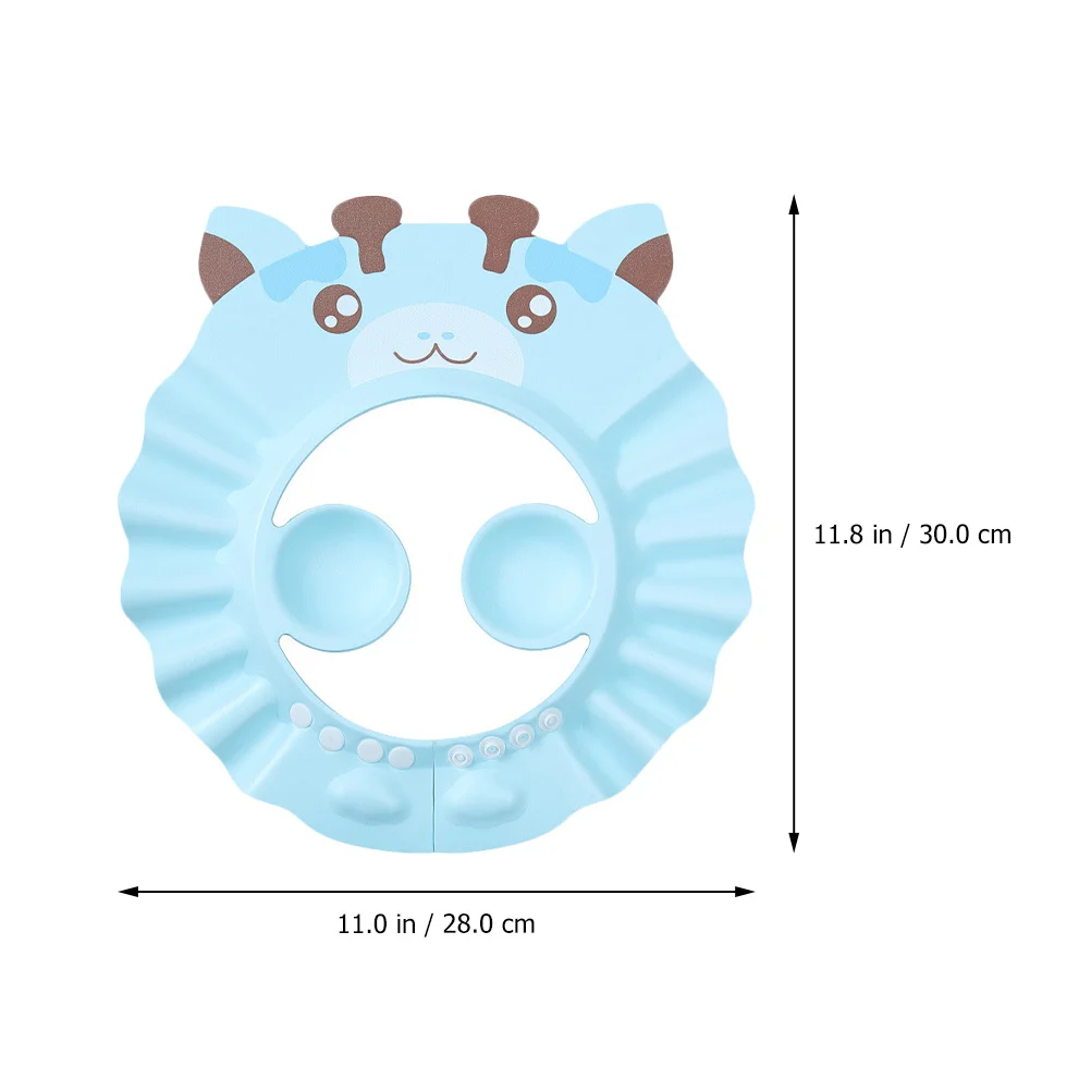 

2Pcs Eva Waterproof Children Shower Caps Adjustable Kid Bathing Hats Shampoo Shields Kid Shampoo Cap Children Shower Cap