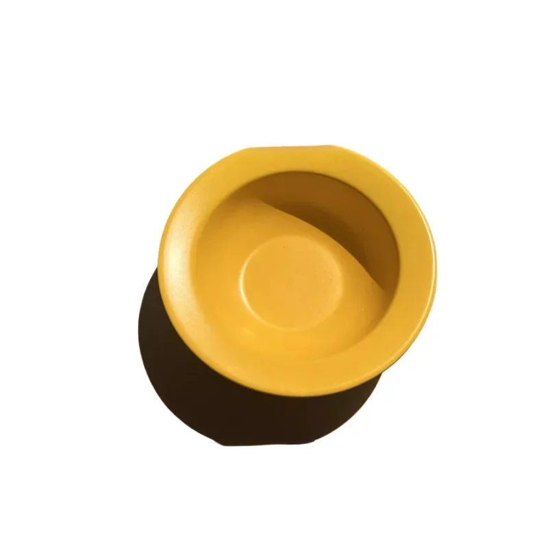 

Ceramic flying saucer bracket anti-black chin neck protection binaural staple food snack water bowl