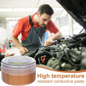 Bilashmart Copper Grease 30g Conductive Paste High Temp Grease Multipurpose Automotive Grease Compound Paste Battery Connection Circuit