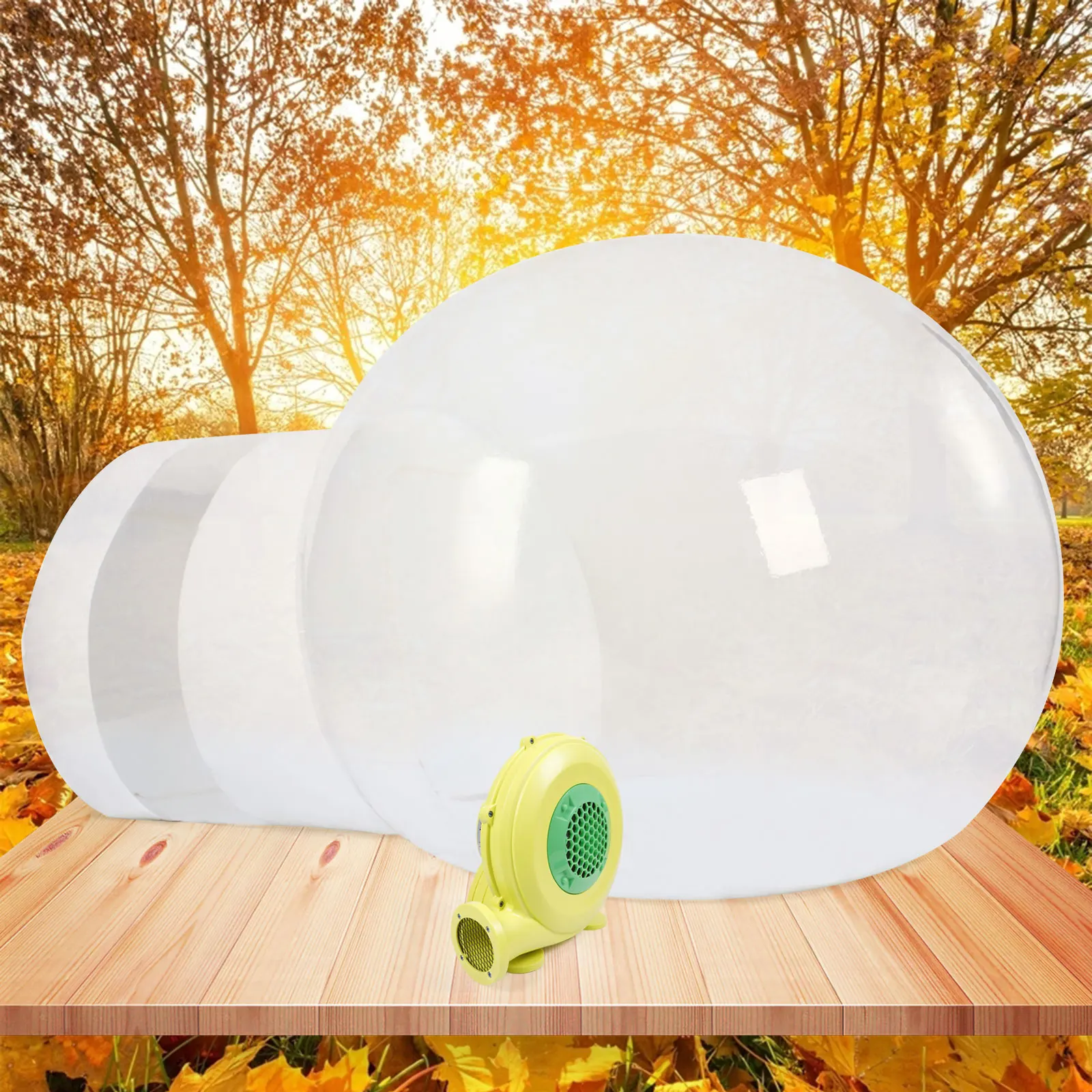 110V inflable Eco casa tienda casa cúpula de lujo Camping aire burbuja fiesta al aire libre