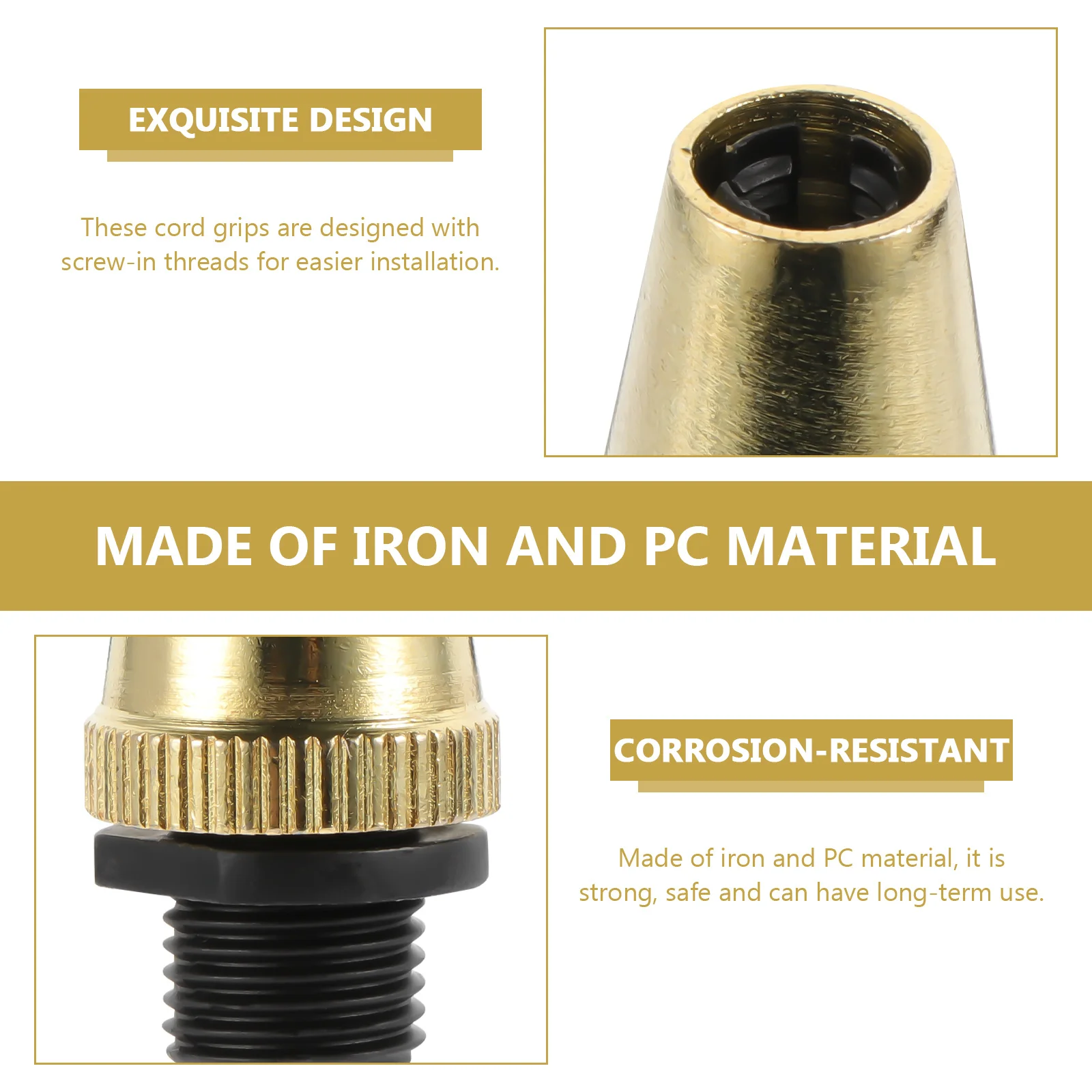 

10 pcs Hanging Lights Clamps Cable Glands Thread Cable Grips Strain Relief Connector For Ceiling Chandelier Glass Insulated