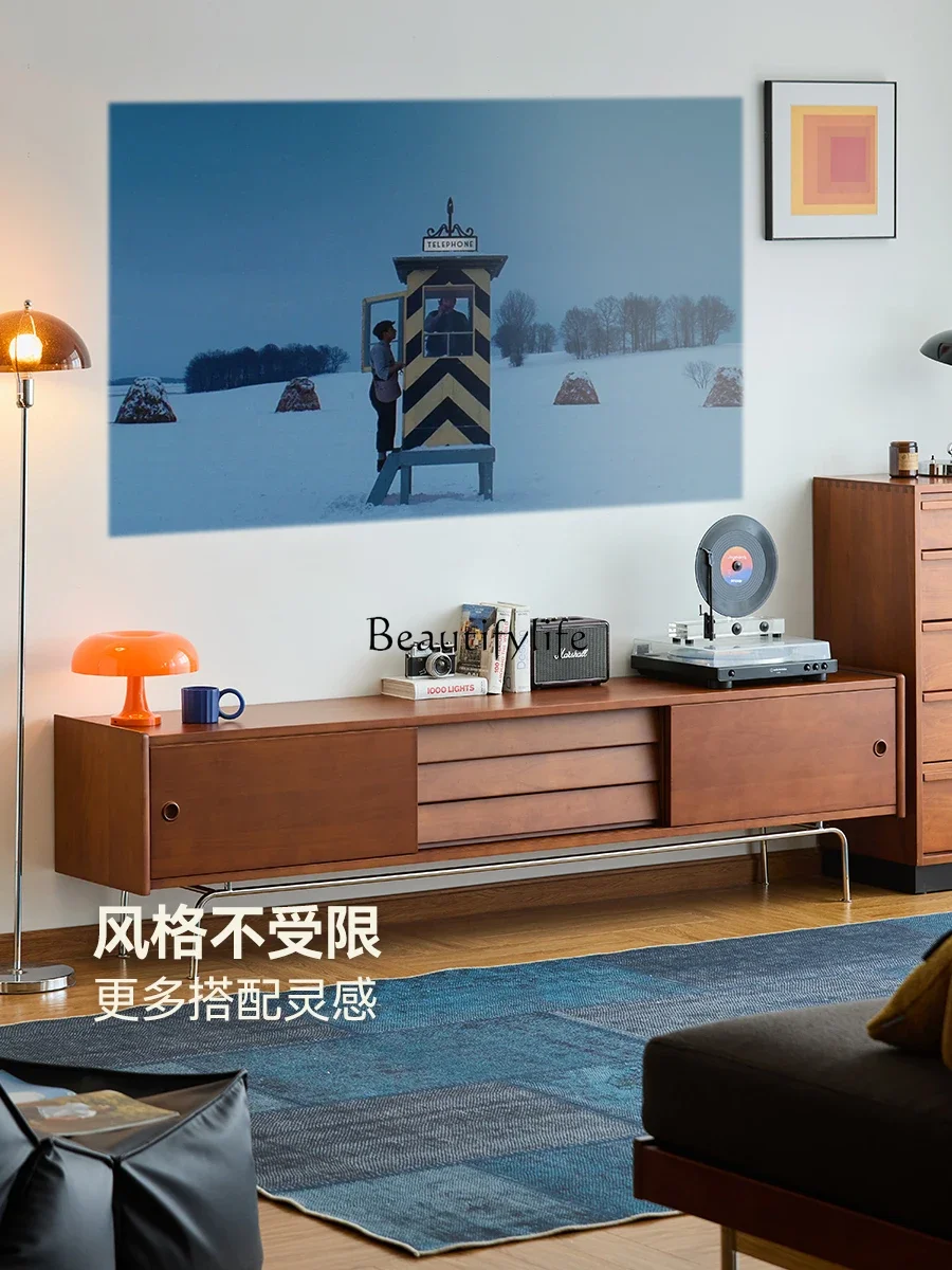 

yj21 Second-hand Solid Wood TV Cabinet Nordic Retro Japanese Style Furniture TV Stand