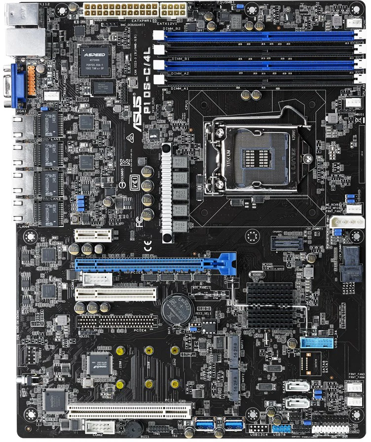 新品 マザーボード ASUS P10S-C/4L　(ATX,LGA1151) ASUS P10S-C/4L Server Motherboard Intel C236 Chipset Socket H4 LGA