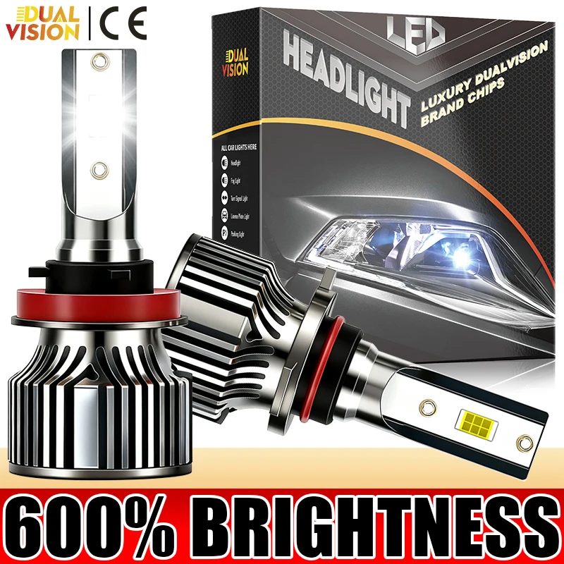 

Dualvision Car Headlights CSP H4 H7 LED Canbus H1 H3 H8 H9 H11 9005 9006 880 881 9012 HIR2 6000K Auto Headlamp Led Light For Car