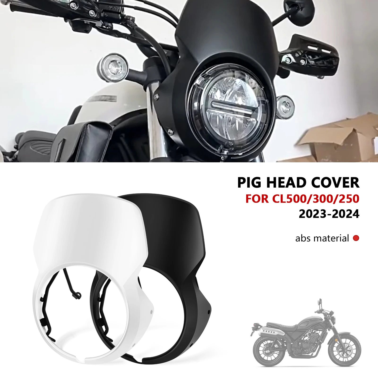 

Для CL500 CL300 CL250 2023 2024 крышка фары мотоцикла крышка фары лобовое стекло крышка фары передний обтекатель
