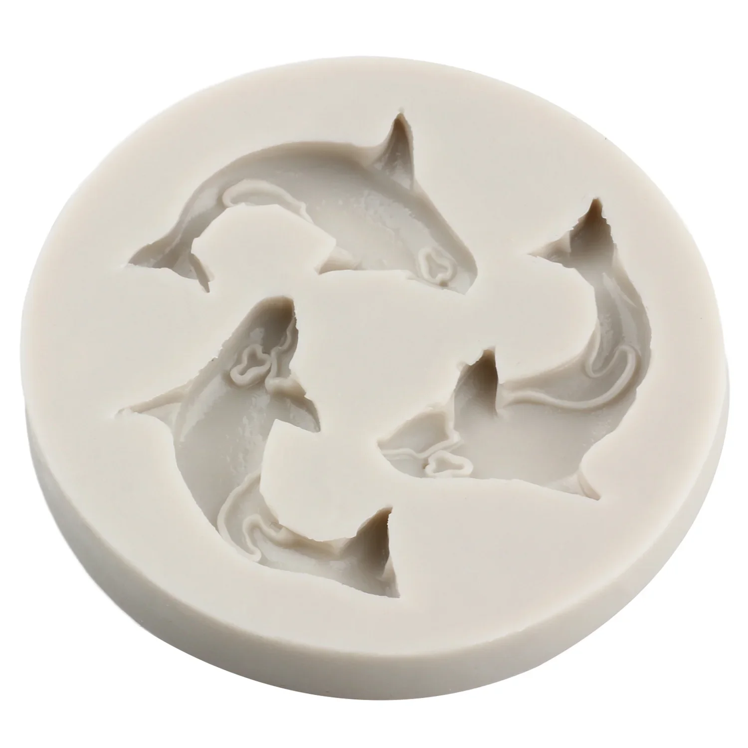 Dolphin Shape Silicone Mold Killer Whale Chocolate Moulds Fondant Cupcake Topper Cake Decorating Tools Candy Clay Resin Mould