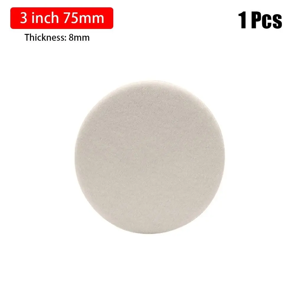 1/10Pcs 75mm 100mm 125mm 150mm 180mm Polishing Pads For Glass Stainless Steel Repair Scratche Wool Felt Discs 2/3/4/5/6/7inch