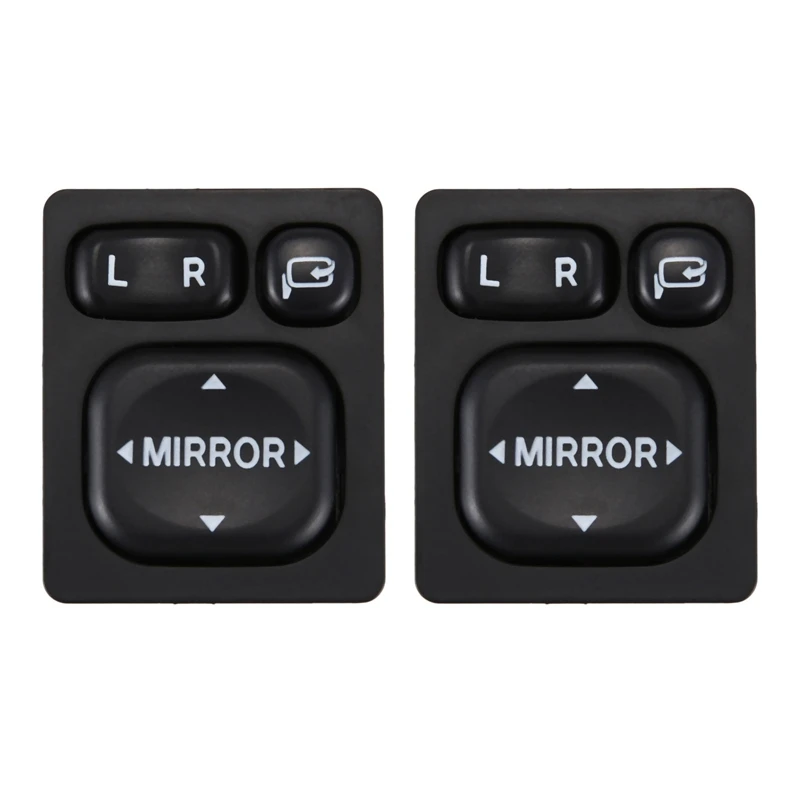 2X New Door Mirror Folding Switch Fit For Toyota Camry Vios Rav4 Scion Lexus 84872-52040