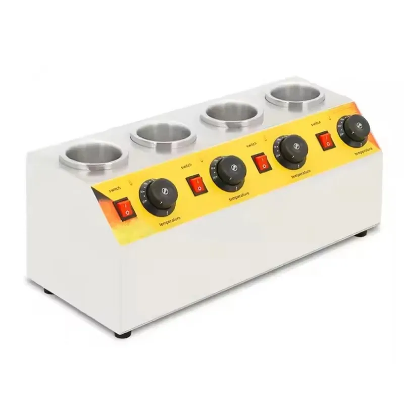 Triple Extrusion Sauce Bottle Heater Electric Chocolate Condiment Dispenser for Kitchen