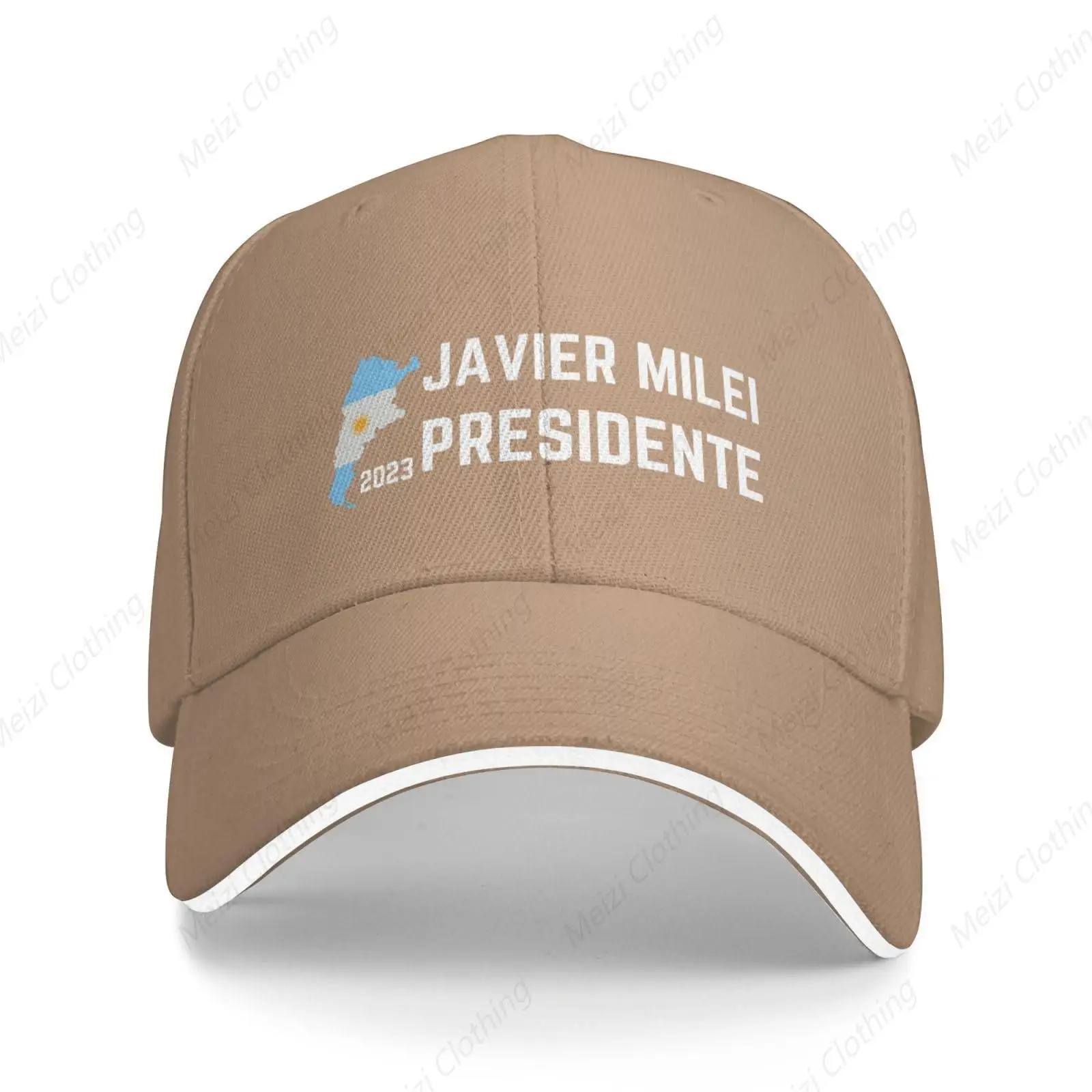 

Javier Milley Argentine Liberal Hat Men's and Women's Outdoor Baseball Hat Adjustable Dad Gift Truck Hat Grey