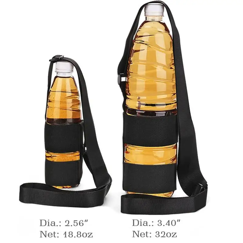 Water Bottle Carrier Holder Water Bottle Harness Straps With High Elasticity Water Bottle Accessories For Camping Riding Fishing