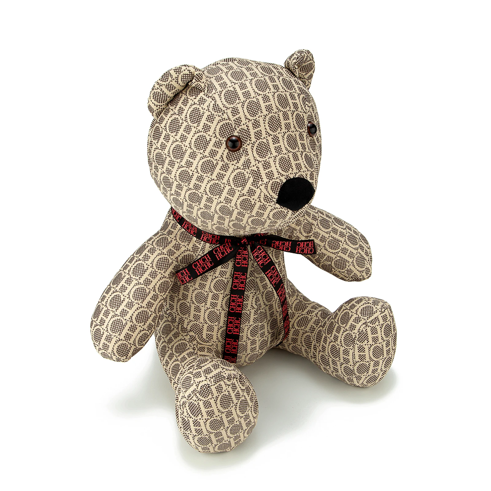 

CH High Quality Monogram Pattern Bow Bear Cute Cartoon Animal Big Bear Doll Luxury Designer Doll Birthday Gifts