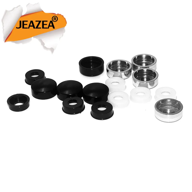 JEAZEA License Plate Frame cover Mounting Screws Bolt Screw Nut Cap Bolt Cover for Car Truck Motorcycle