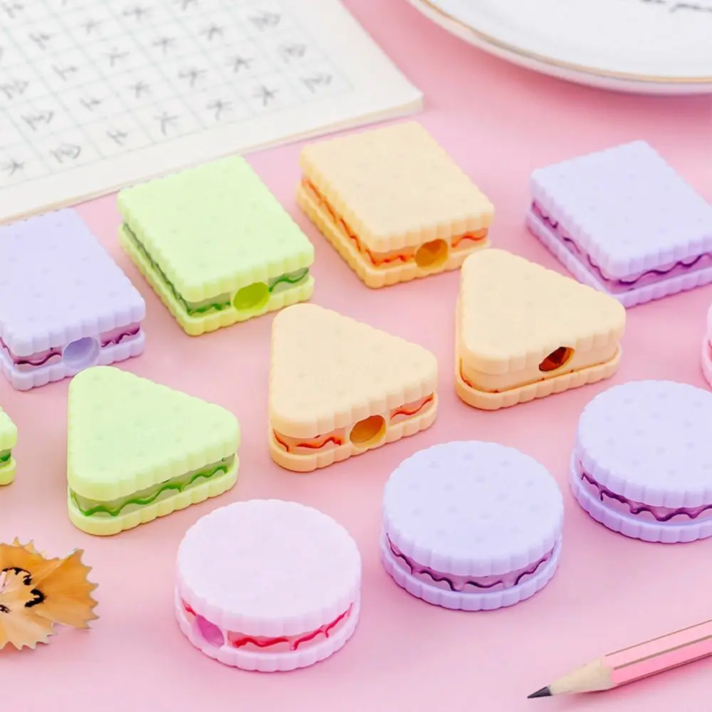 Cute Pencil Cutter Cookies Pencil Sharpener Drawing Sketching Pencil Cutting Tools Writing Random Rewards Gift