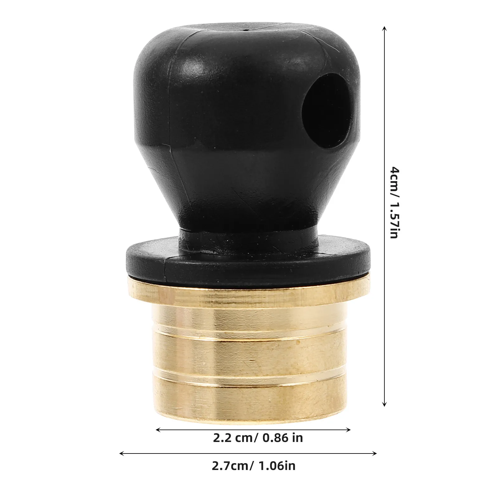 Gourd Wine Stopper Brass Gourd Mouth Elegant Decorative Bottle Stopper for Wine Saver Bar Cart Accessories Feng Shui Ornament