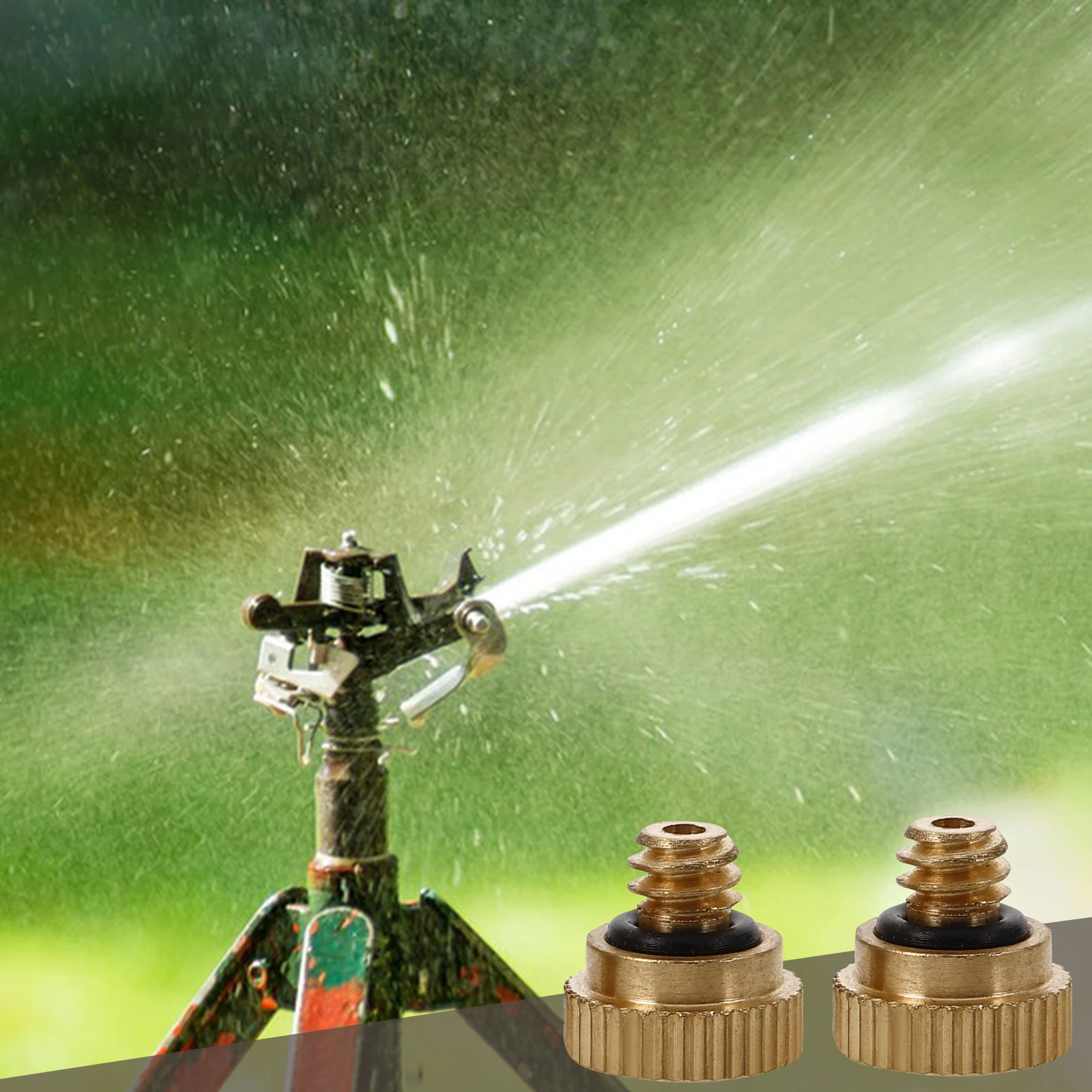 

30 Pcs Atomizing Nozzle Spray Head Brass Misting Mister Hose Sprayer Stainless Steel