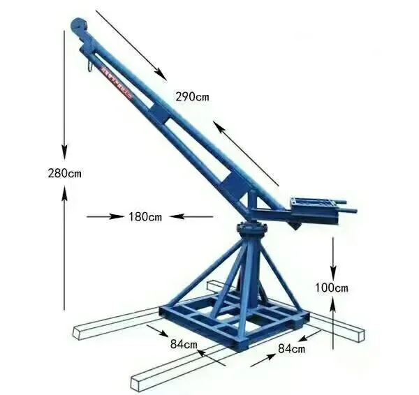 360 stopni 500 kg 800 kg 1000 kg Przenośny dźwig podnoszący Mini dźwig z wciągnikiem elektrycznym