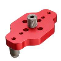 Aluminum Alloy Self Centering Dowel Jig Dowel Punch Wood Dowelling Drill Guide Woodworking Hole Puncher Locator Carpentry Tool