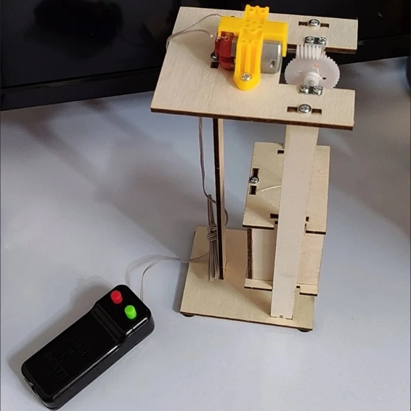 Zestaw Technologiczny Rodzic-Dziecko Hydrauliczny Winda Puzzle Bezpieczne Części Zabawka Edukacyjna STEM Prezent Świąteczny Boże Narodzenie