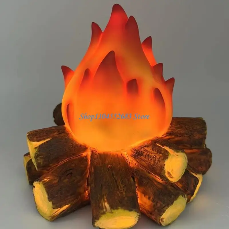 Y6GD مصباح LED واقعي لتأثير اللهب الليلي مقلد للنار الفحمي