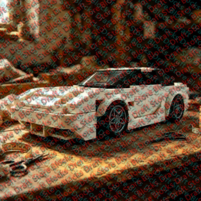 QWERT Speed Racing Car Model MOC Building Brick 180SX Top Tier Sports Car Modular Technology  Holiday Gifts Assemble Toy Suit