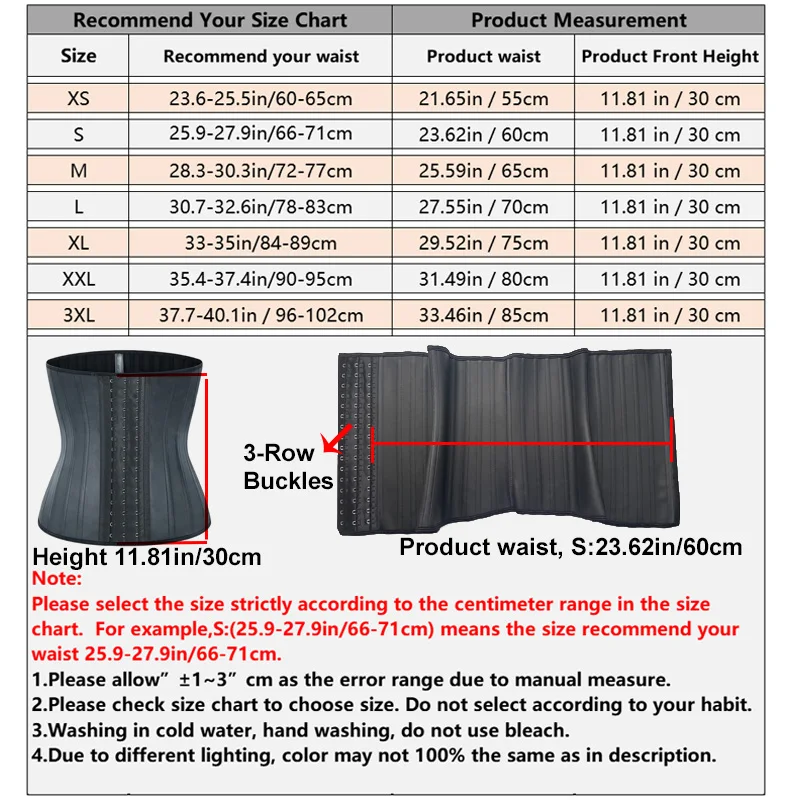 25 bones Corset Waist Trainer Latex Body Shapewear Women Tummy Shaper Belly Sheath Sllimming Belt Modeling Strap Weight Loss image 2