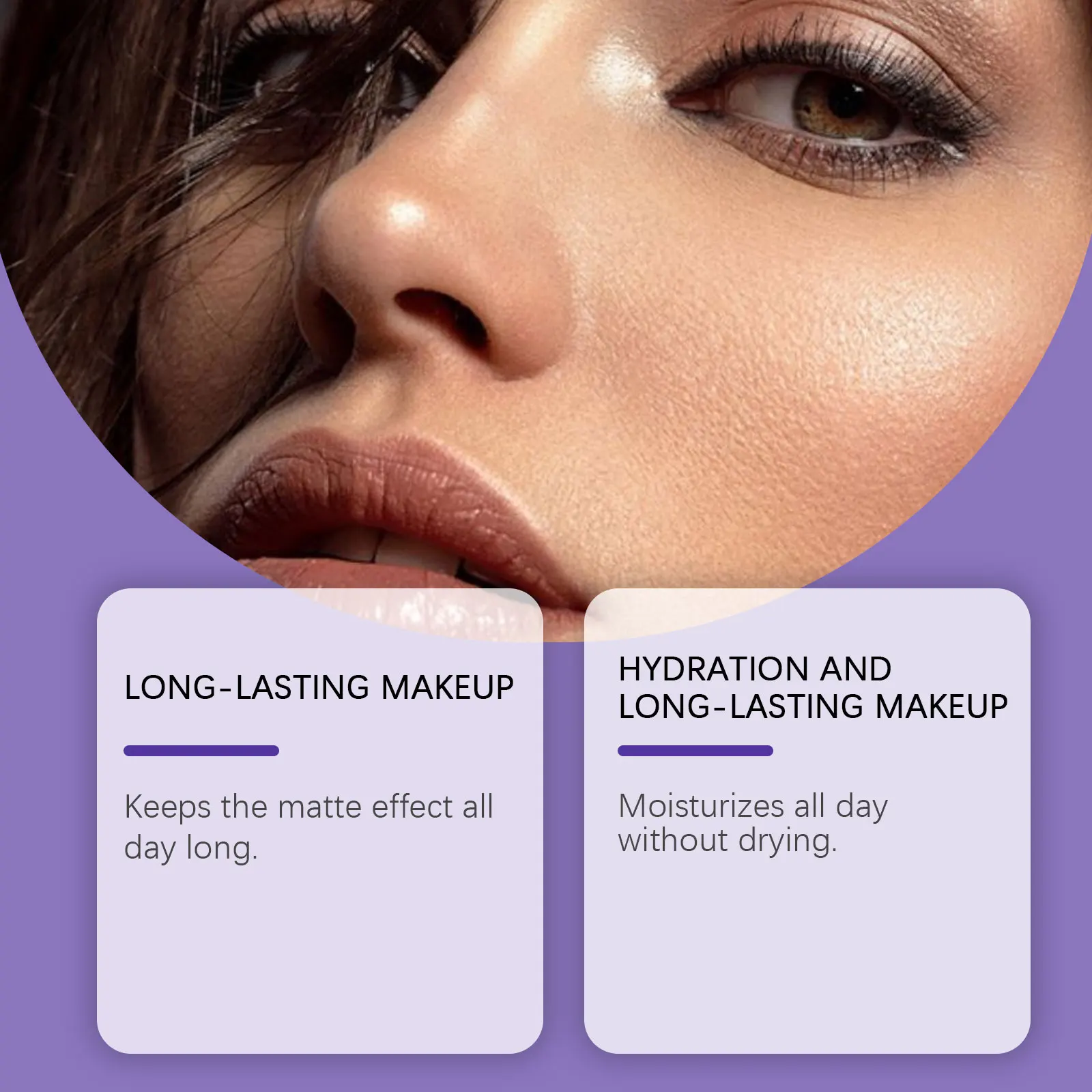 

Dark Skin Foundation Balm - Hydrating, Full Coverage, Natural Matte Finish, Long Lasting, Portable Touch Up Stick