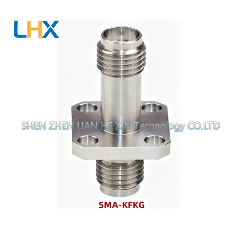 SMA-KFKG Stainless Steel Adapter 26.5G Four-Port Flange Fixed Standing Wave Low SMA Connector SMA-KKF in stock