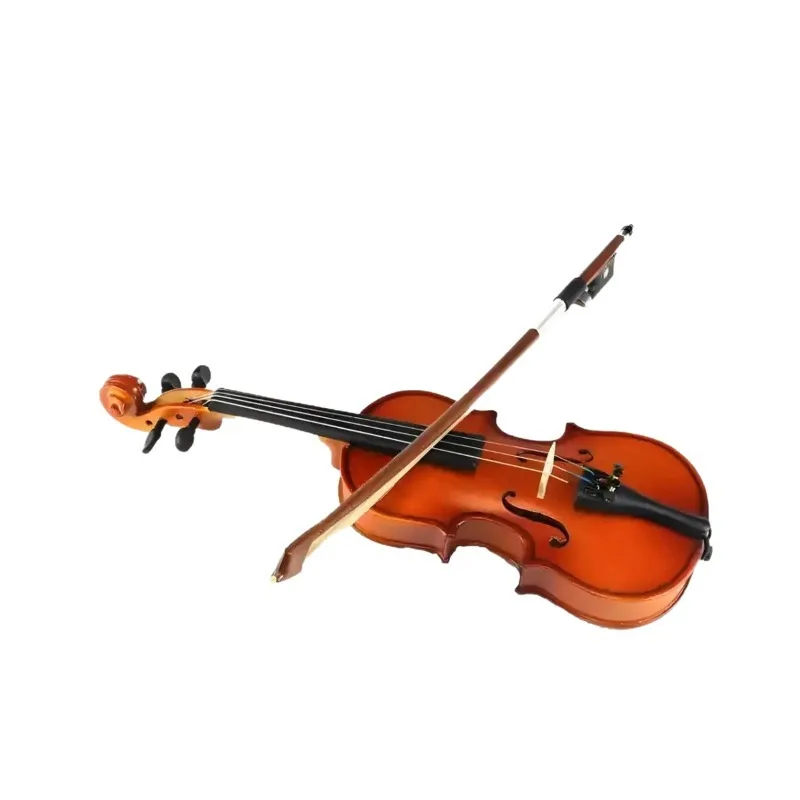4/4 Acoustic Violin Kit in Natural Varnish. Features 2 High - Quality Bows and A Full Starter Gear Set