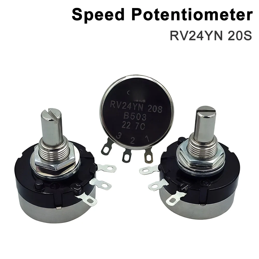 Inverter Single-turn Speed Potentiometer RV24YN 20S 2W 5K Ohm For CO2 Laser Engraving Cutting Machine Power Supply
