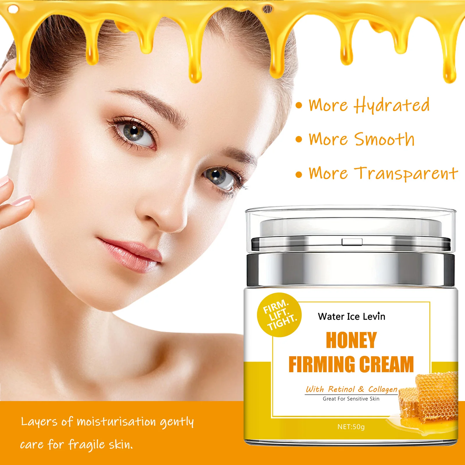 Bee venom Cream Tightening Improve Sagging Skin Lotion Increase Elasticity Nourishing Moisturizing Lifting Brighten Skin Care images - 6