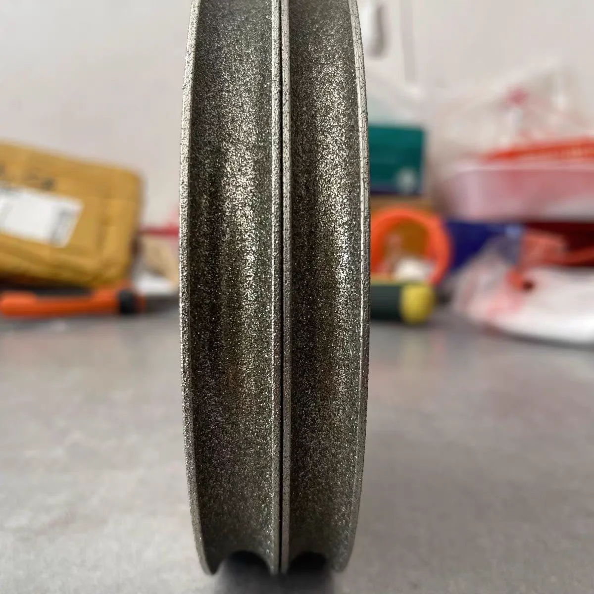 ダイヤモンド砥石 6インチ 150mm 16mm穴 ビーズ作成用 ダイヤモンド成形ディスク 丸型バケットライスフラットビーズ