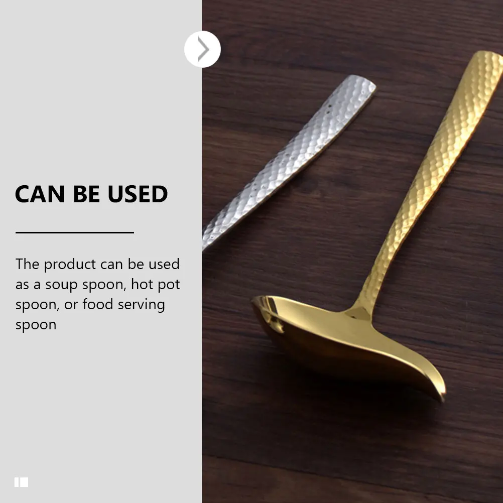 

Kitchen Soup Spoon Stainless Steel Thickened One-Piece Forging Heat-Resistant Cooking Tool For Home Hotel