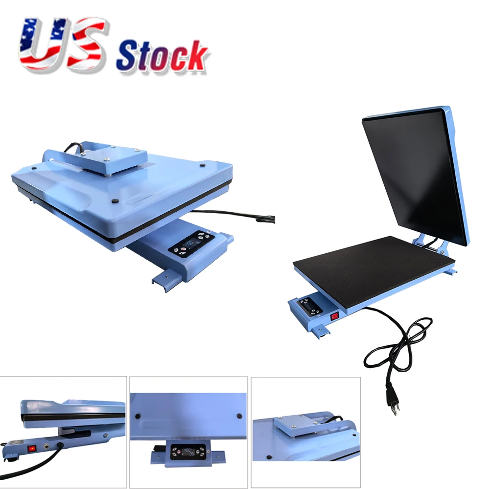 US Stock Qomolangma 16in x 20in / 40cm x 50cm Auto Easy Heat Press Machine for T-shirts Pillowcase Transfer Pressing Machines