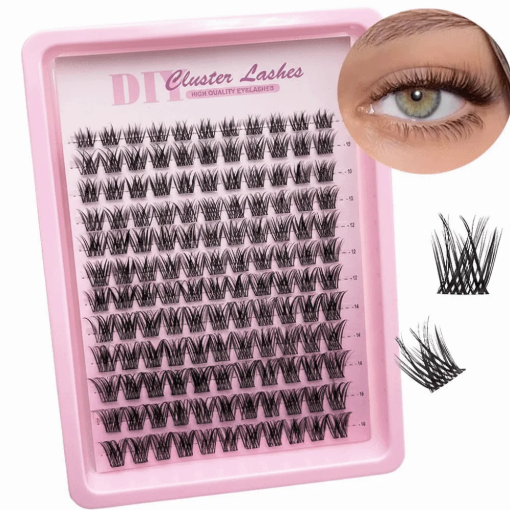 Cruelty-free 12 Row Fairy Eyelashes Natural C Curl 8-16mm Manga Lashes Thick Dramatic Eye Lashes Dynamic Eyelash Extension