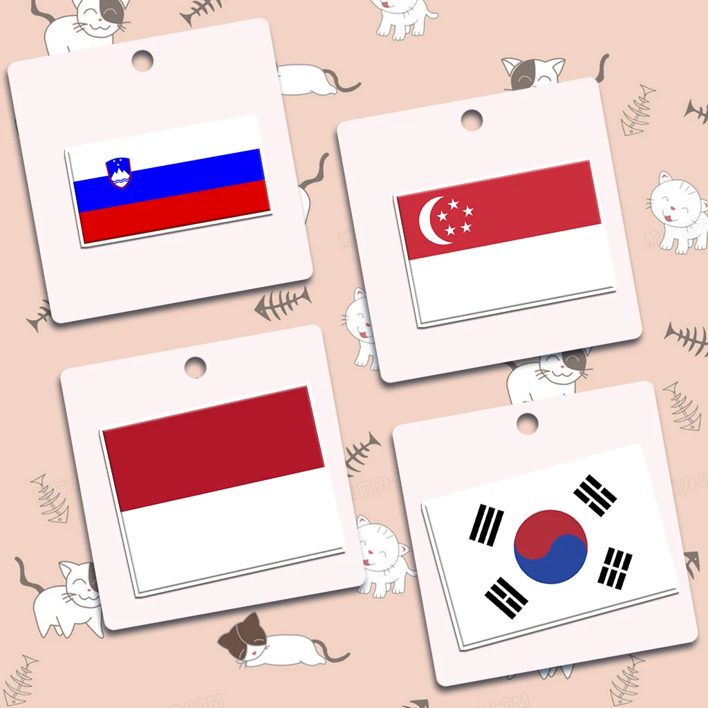 15pcs world countries stickers can be used to decorate furniture game atmosphere water bottles computer mobile phone cases