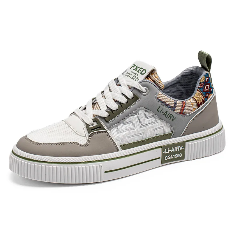 

Новая мужская обувь на весну и лето 2025: дышащие и универсальные спортивные кроссовки на толстой подошве и повседневные мужские лоферы.