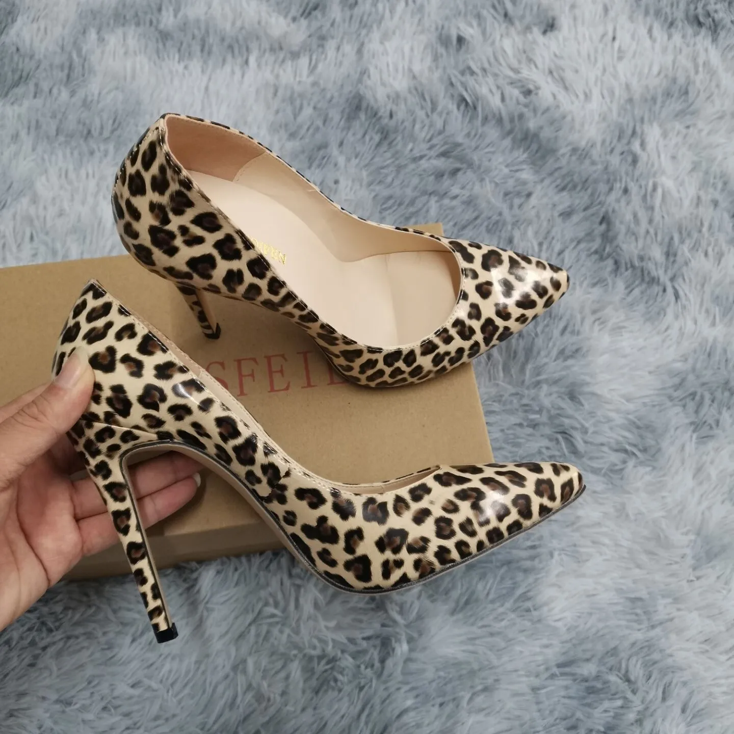 

Women Pumps Sexy Leopard 11cm 9cm 5cm Pointed Toes Stripper High Heels White Zebra Pattern High-heeled Shoes Pole Dance Shoes