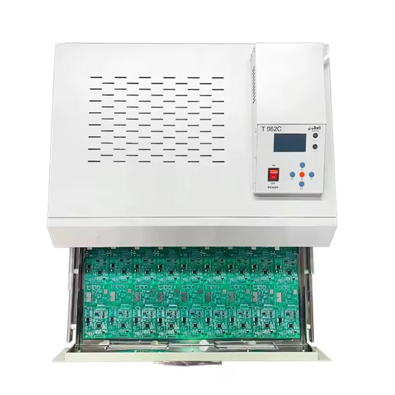 110V/220V 600*400 MM 리플로우 오븐 T-962C 적외선 IC 히터 납땜 기계 T962C BGA SMD SMT 리워크용