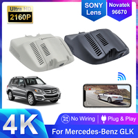 4K 2160P Plug And Play Wifi Car Dvr Dash Cam For Mercedes Benz GLK x204 glk 250 280 300 350 200d 220d 250d 320d 350d 2008-2021