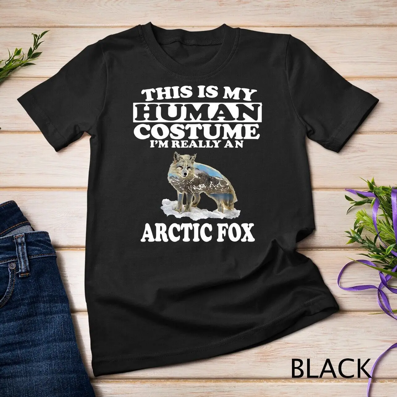 This Is My Human Costume I'm Really An Arctic Fox T-Shirt Unisex T-shirt