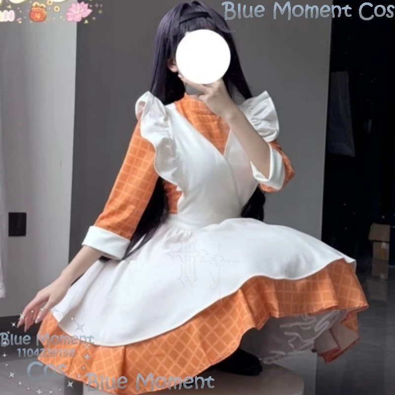 Costume de cosplay de demoiselle d'honneur Wakura Kuniko, motif 'La fleur parfumée éclose avec dignité', pour femme, style Lolita, pour festival, Comic Con et événements de cosplay