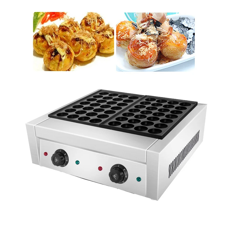 Na 56-otworowa maszyna do pieczenia Elektryczna gofrownica Ośmiornica Kulki Takoyaki Maker Grill Patelnia Profesjonalne narzędzia kuchenne Sprzęt