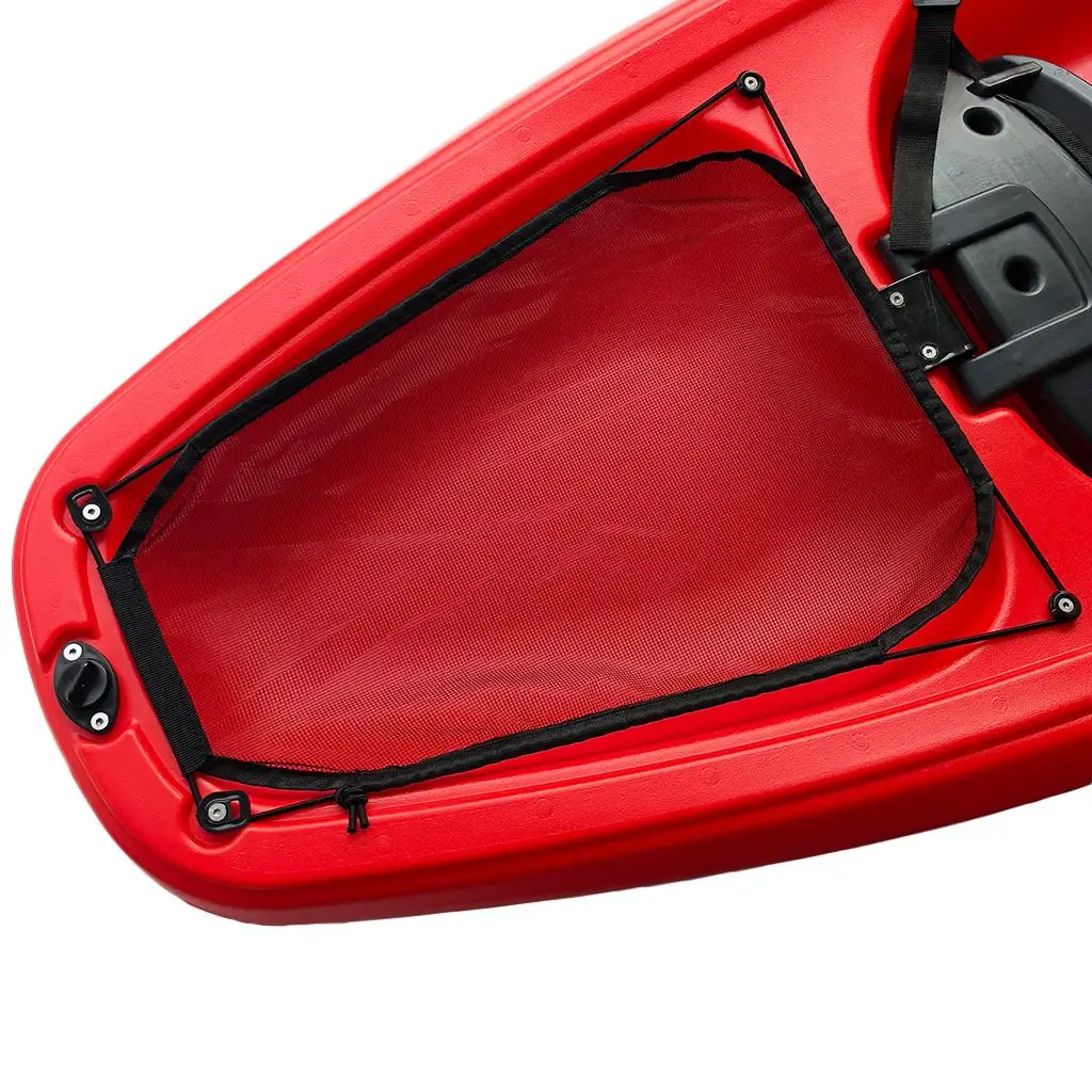 طقم سطح تخزين موسع، 90 × 28 سم، شبكة أمتعة قارب كاياك قابلة للنفخ باللون الأسود