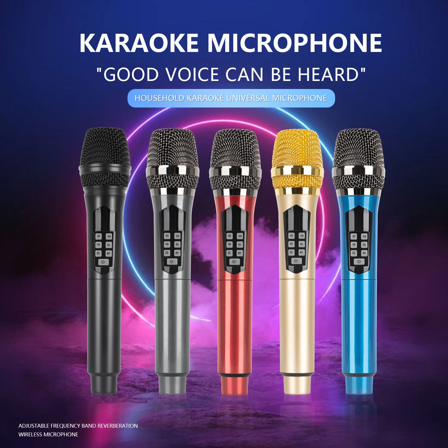 The 2.4G multifunctional microphone is rechargeable and suitable for use in home karaoke outdoor activities live streaming ect