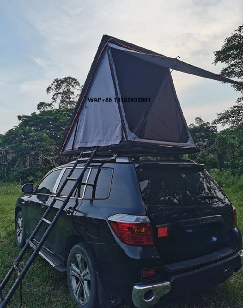 Ultra-thin One Bedroom Overland Light Oxford Shell RoofTop Tent Camping Offroad Ladder Mattress Automatic Roof Top Four-season