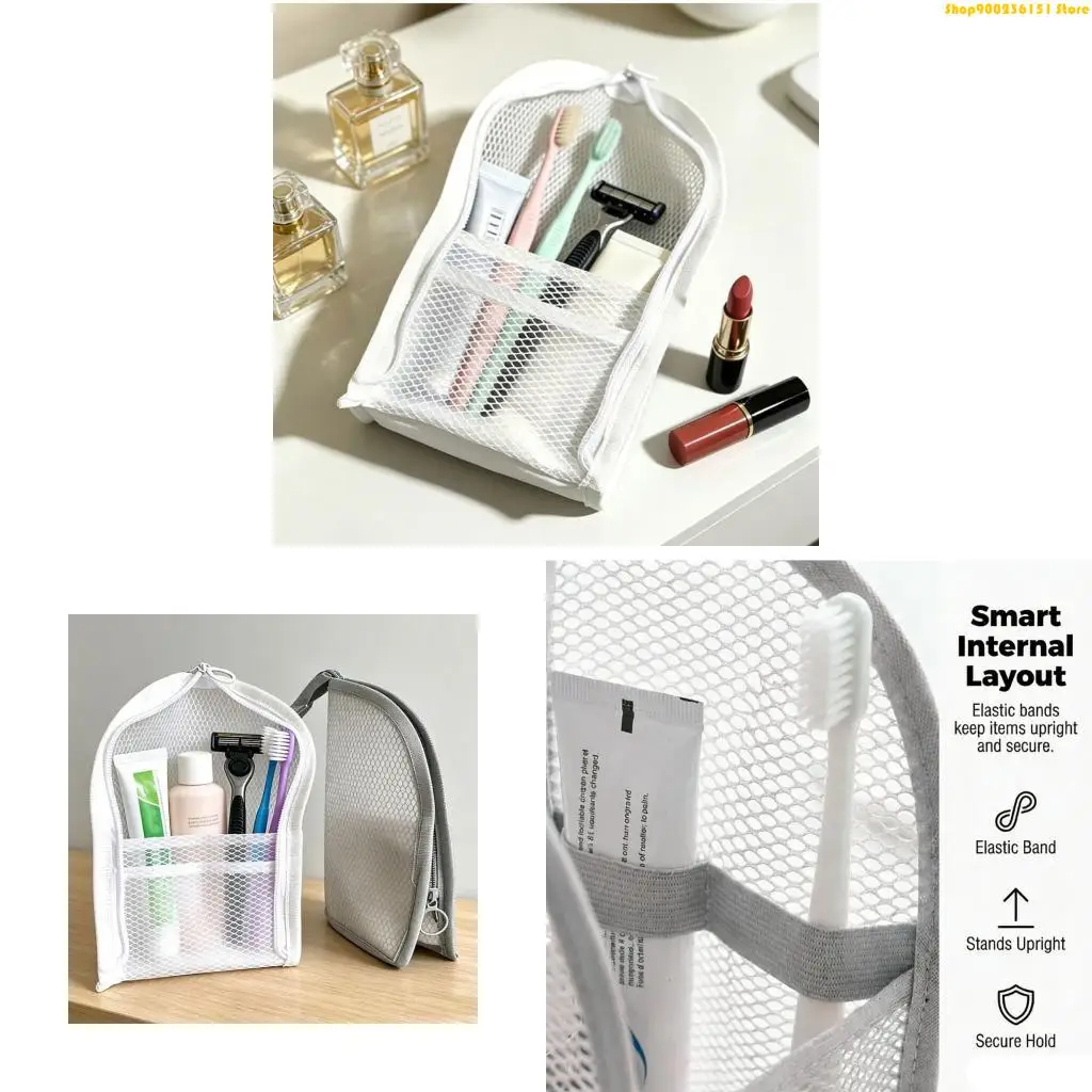 G92C Portable Toiletry Bag Set of 4 for Bathroom and Gym Shower Use