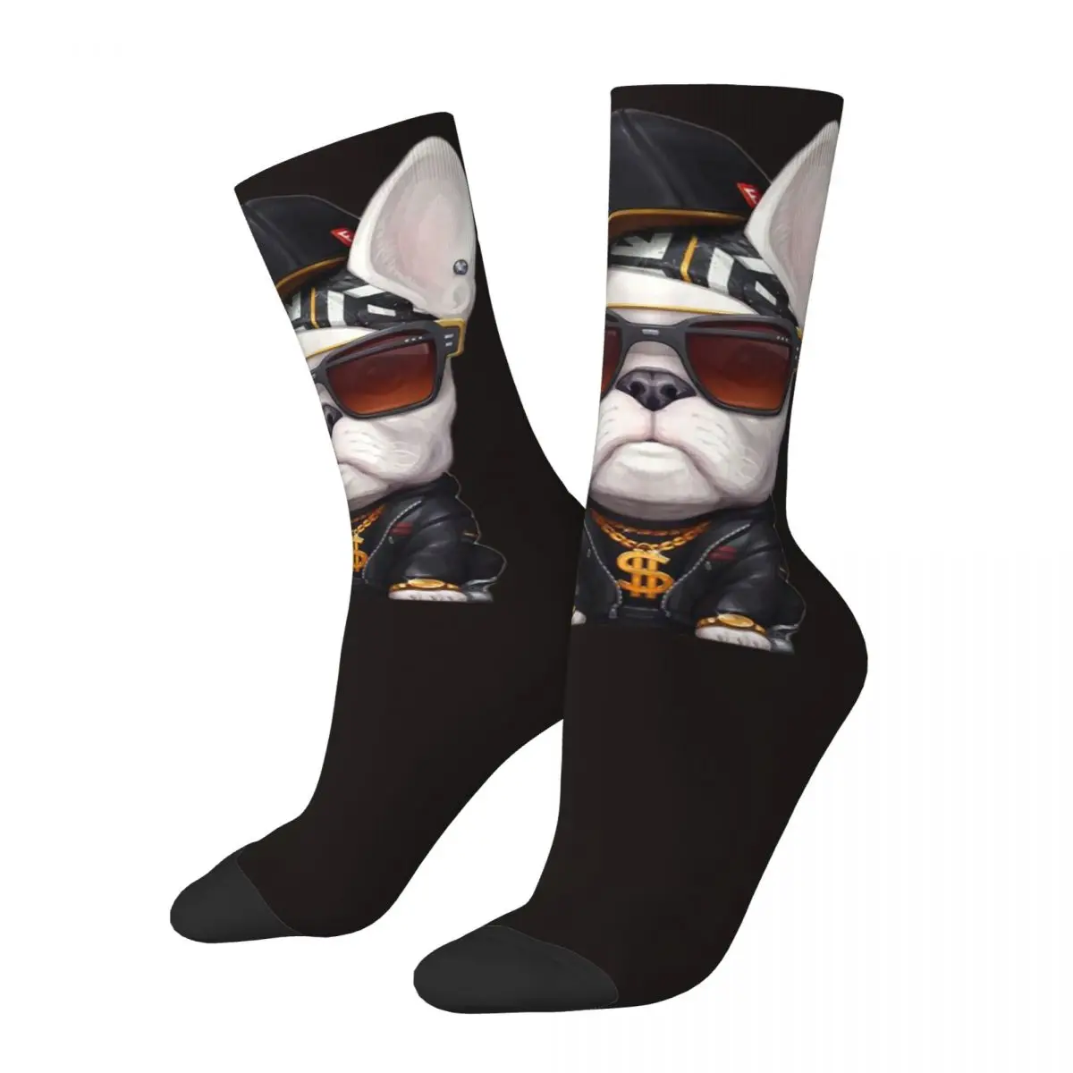 pattern Cute Pets Bulldog Unisex Socks.Hip Hop 3D Print Happy Socks Street Style Crazy Sock